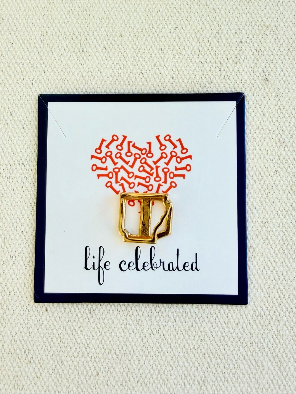 *Arkansa State Outline Charm* KEEP COLLECTIVE Retired Gold Rare and Hard to Find